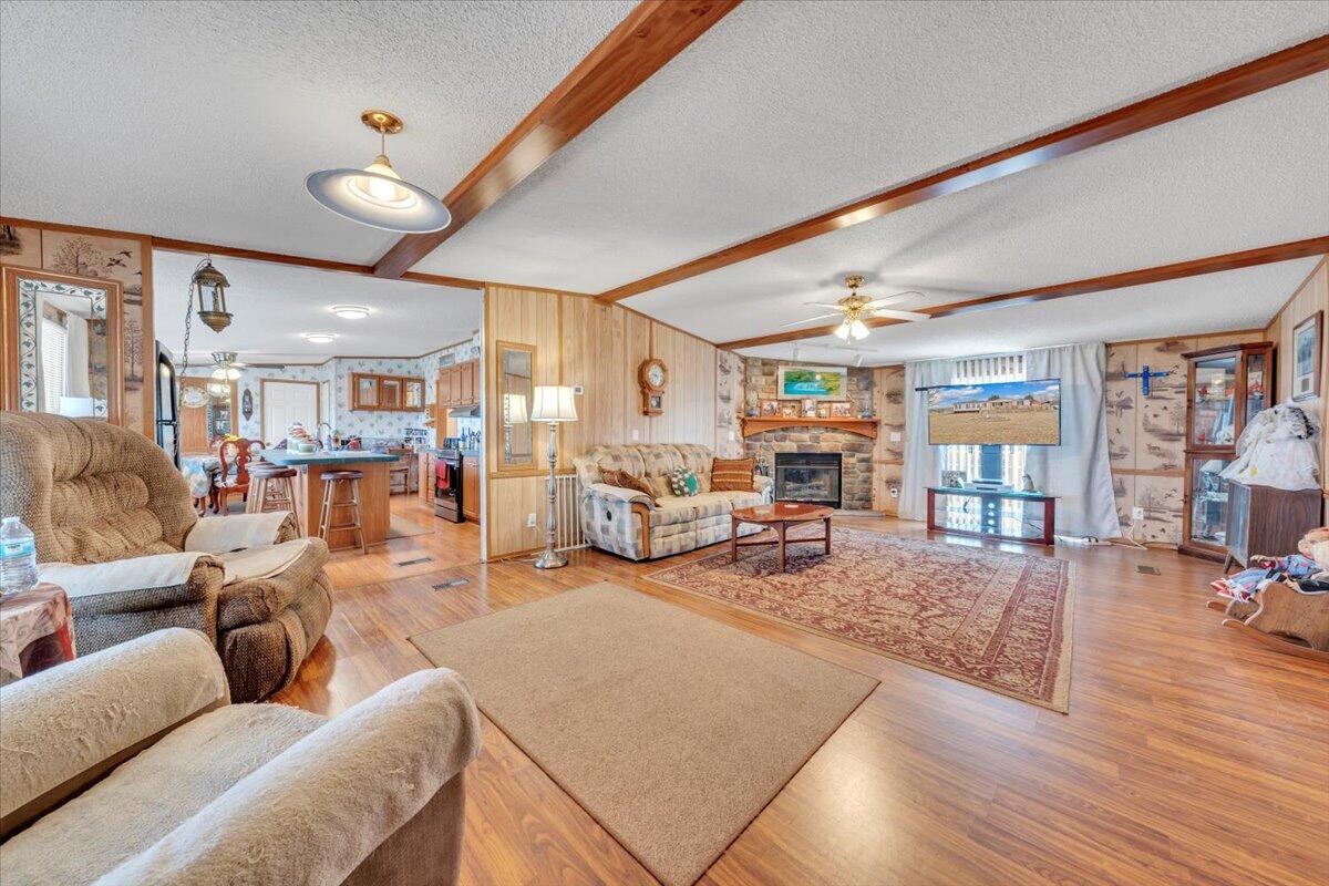 1421 Mob Creek Road Bedford, VA 24523 - Photo 4 of 44 a living room with furniture and wooden floor