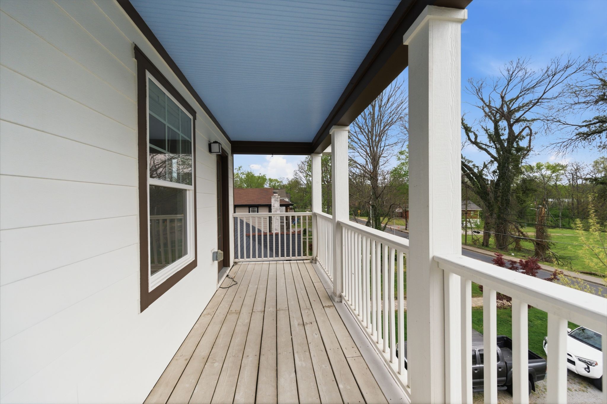 1332 B Lischey Avenue Nashville, TN 37207 - Photo 25 of 43 a view of a balcony with wooden floor