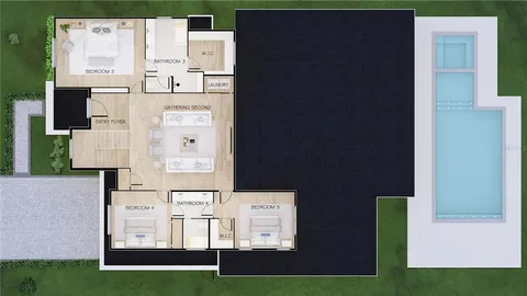 a view of house with yard