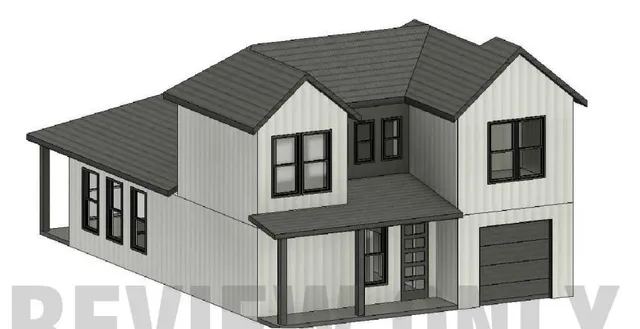 a front view of a house