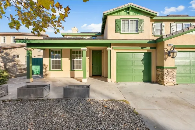 a front view of a house
