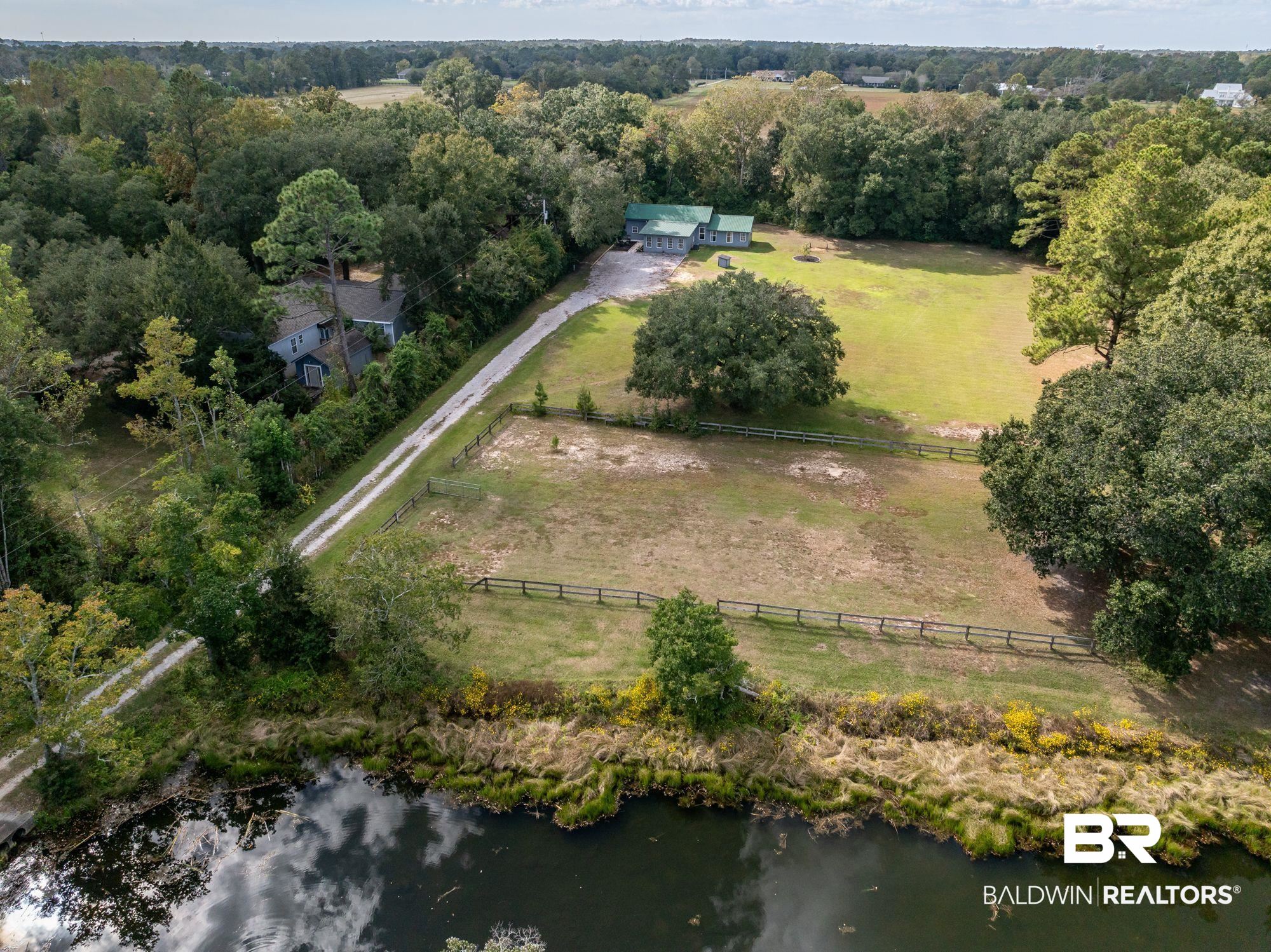 20037 County Road 33 Fairhope, AL 36532 - Photo 68 of 79 Drone / aerial view featuring a water view and a rural view