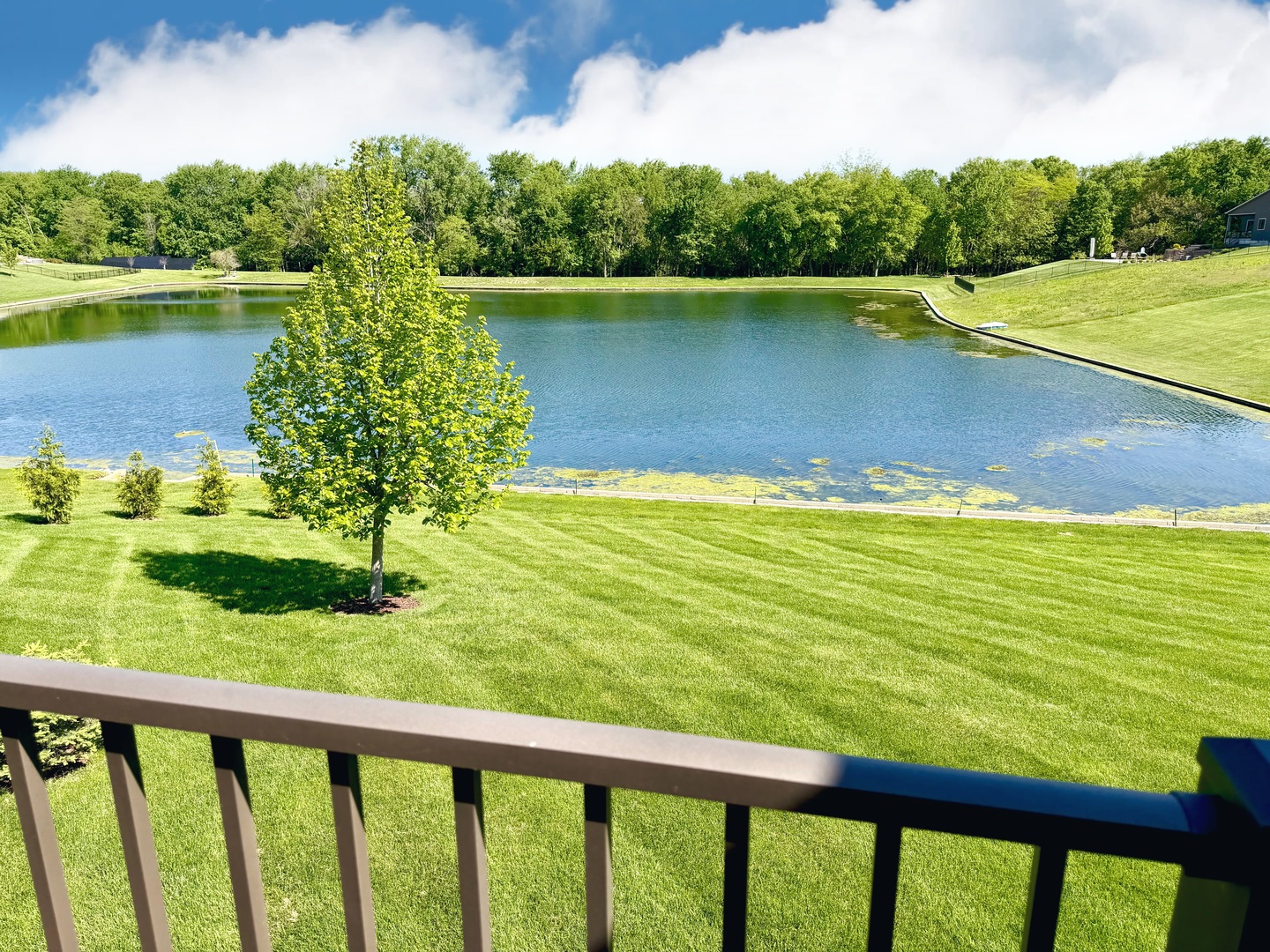400 Constitution Boulevard Monticello, IL 61856 - Photo 22 of 58 a view of a lake from a yard