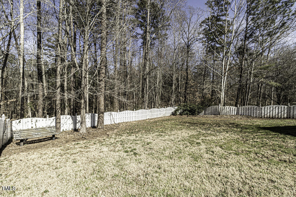 9244 Palm Bay Circle Raleigh, NC 27617 - Photo 3 of 29 a view of a yard covered in snow