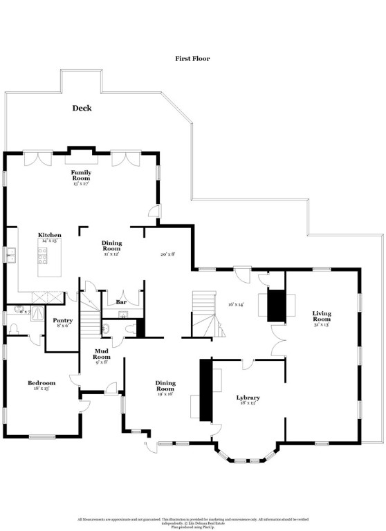 32 Broad Street Warren, RI 02885 - Photo 43 of 45 First Floor Plan