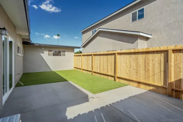 a view of a house with a patio