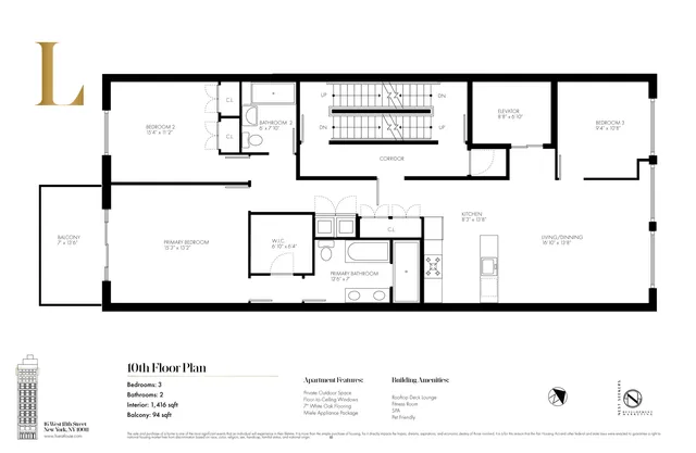 $4,250,000 | 16 West 18th Street, Unit PH10 | Flatiron