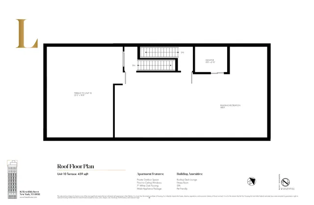 $4,250,000 | 16 West 18th Street, Unit PH10 | Flatiron
