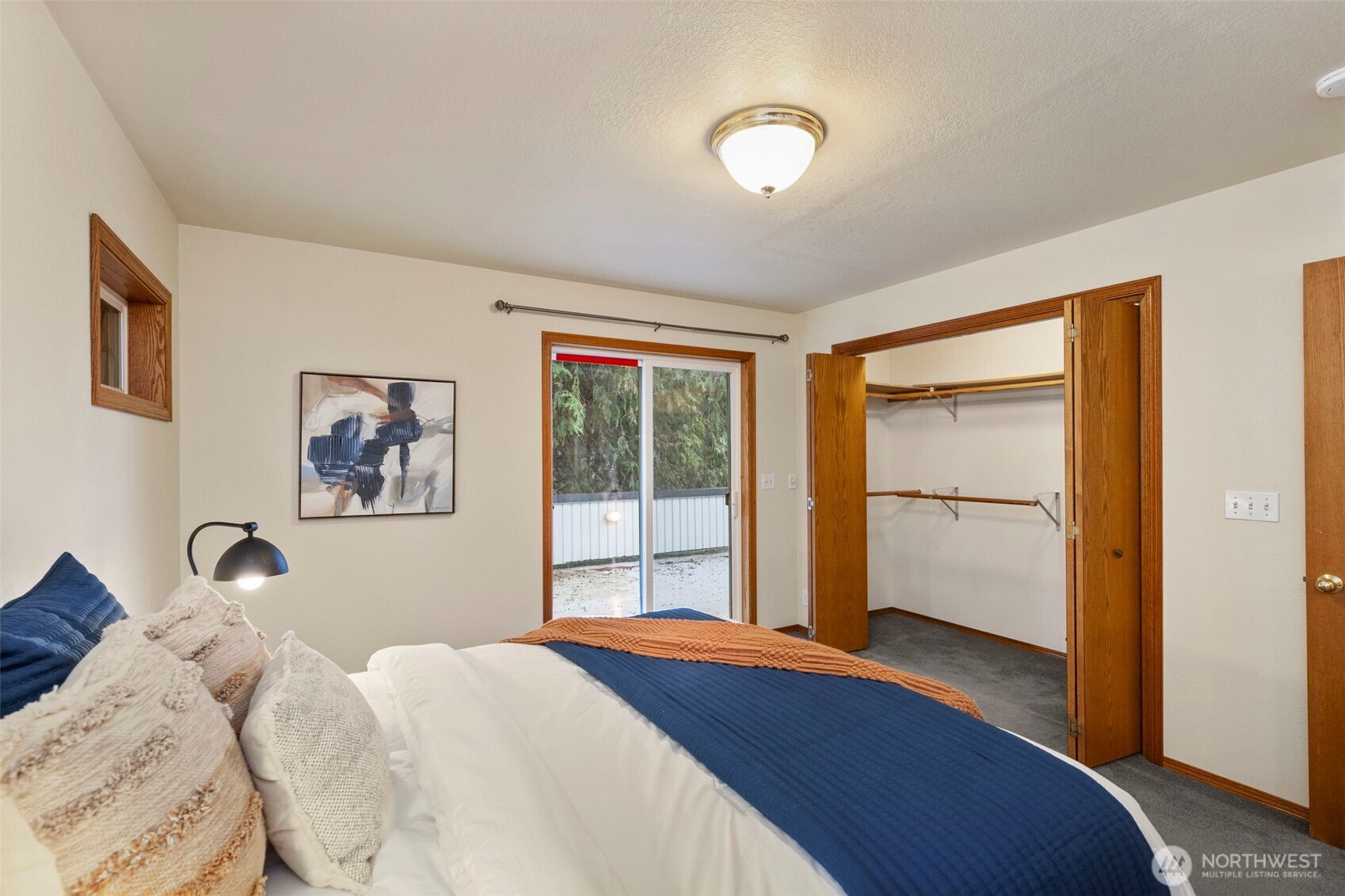 26388 Ansell Road Northwest Poulsbo, WA 98370 - Photo 18 of 37 a bedroom with a bed and a window