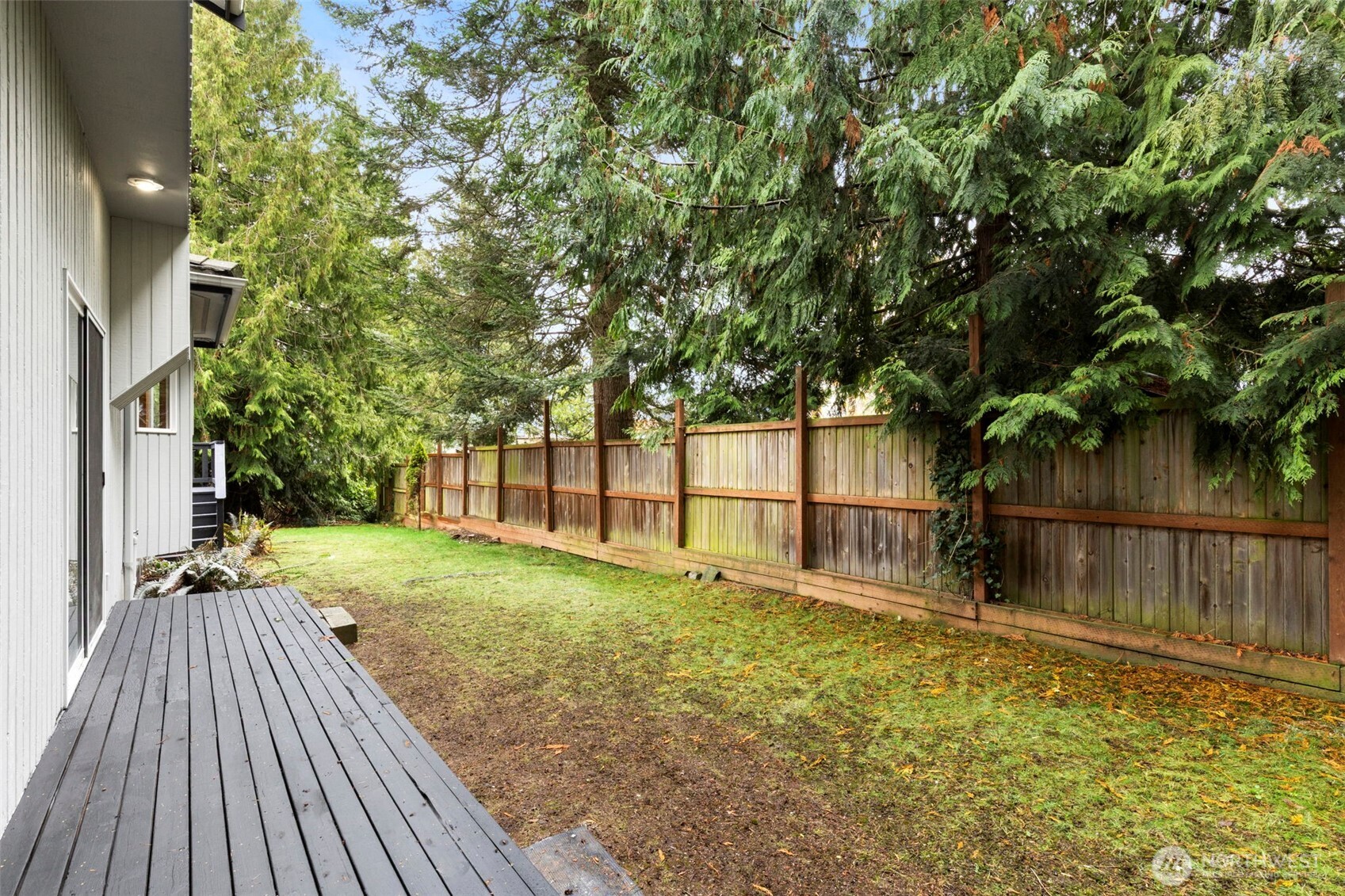 26388 Ansell Road Northwest Poulsbo, WA 98370 - Photo 36 of 37 a backyard of a house with lots of green space