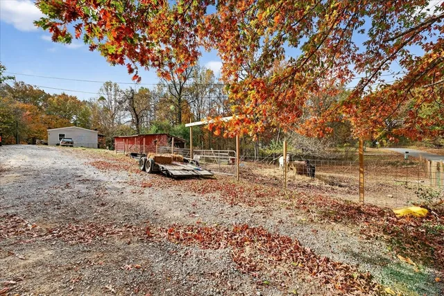 a childrens park with lots of swings and slides