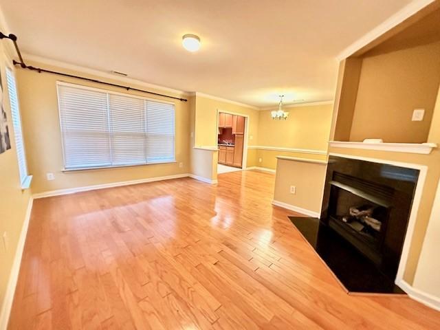 9801 Blackwell Drive Raleigh, NC 27617 - Photo 5 of 23 a view of an empty room with a fireplace