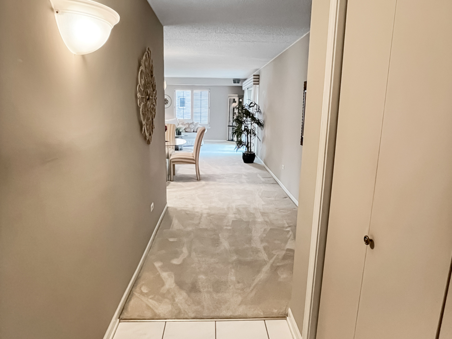 3640 186th Street, Unit 201 Lansing, IL 60438 - Photo 3 of 21 a view of entryway and hall with wooden floor