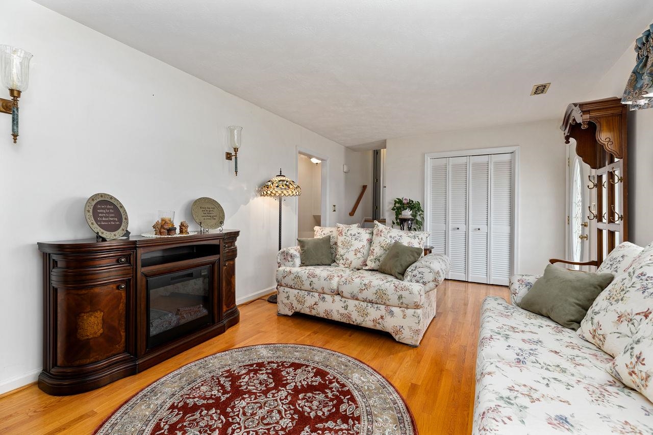 58 Rolla Mill Road Verona, VA 24482 - Photo 22 of 46 a living room with furniture a rug and a fireplace