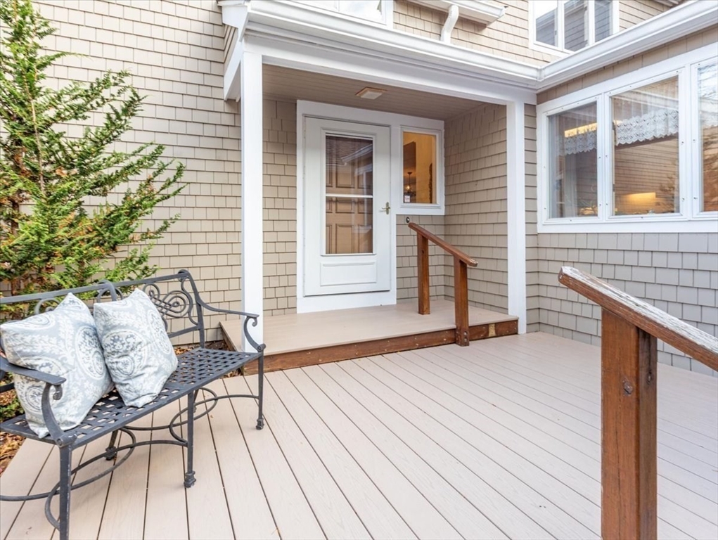 401 Dedham Street, Unit B Newton, MA 02459 - Photo 23 of 33 a view of wooden floor with a bench