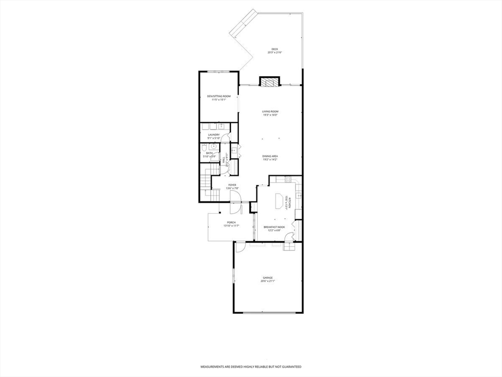 401 Dedham Street, Unit B Newton, MA 02459 - Photo 30 of 33 a picture of floor plan