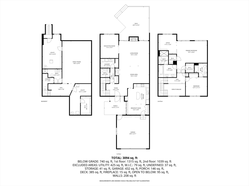 401 Dedham Street, Unit B Newton, MA 02459 - Photo 33 of 33 a picture of a floor plan