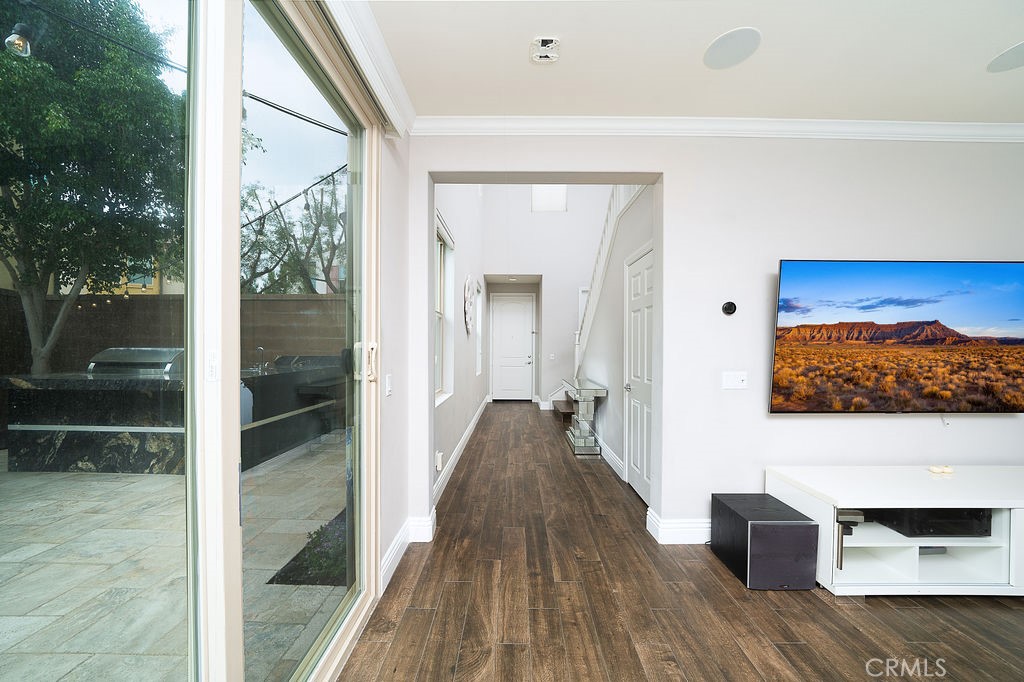 60 Visionary Irvine, CA 92618 - Photo 4 of 30 a view of a hallway view with floor to ceiling window and wooden floor