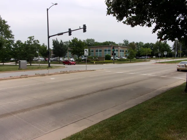 a view of a city street