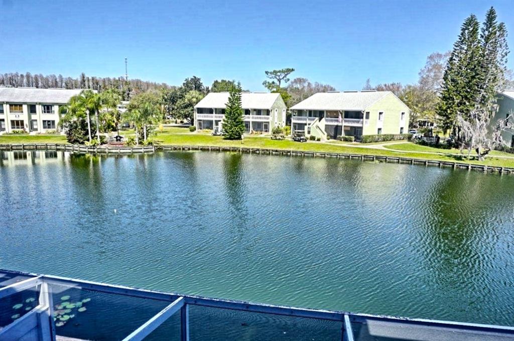 1873 Mazo Manor Road, Unit 5 Lutz, FL 33558 - Photo 22 of 41 a view of a lake with houses