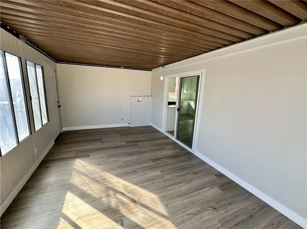 a view of an empty room