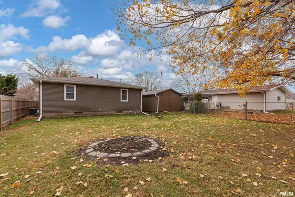 a backyard of a house