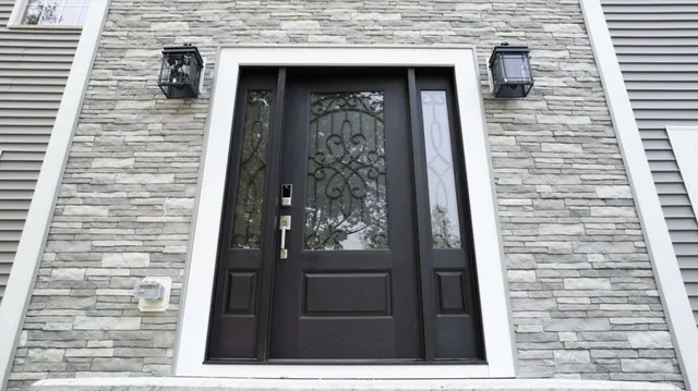 a view of entryway door