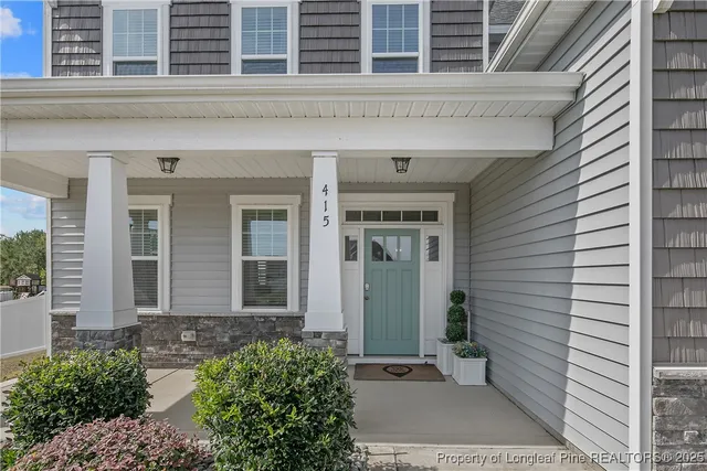 a front view of a house