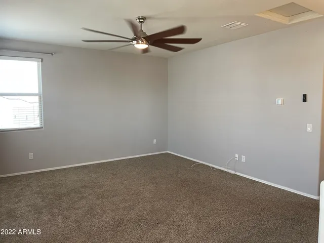 a view of a livingroom with an empty space