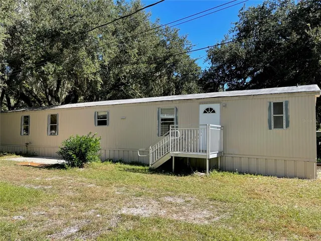 a backyard of a house