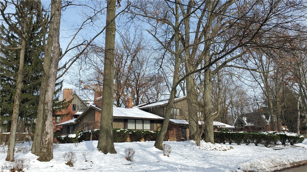 2329 Coventry Road Cleveland, OH 44118 - Photo 1 of 1 View of snowy exterior featuring a chimney