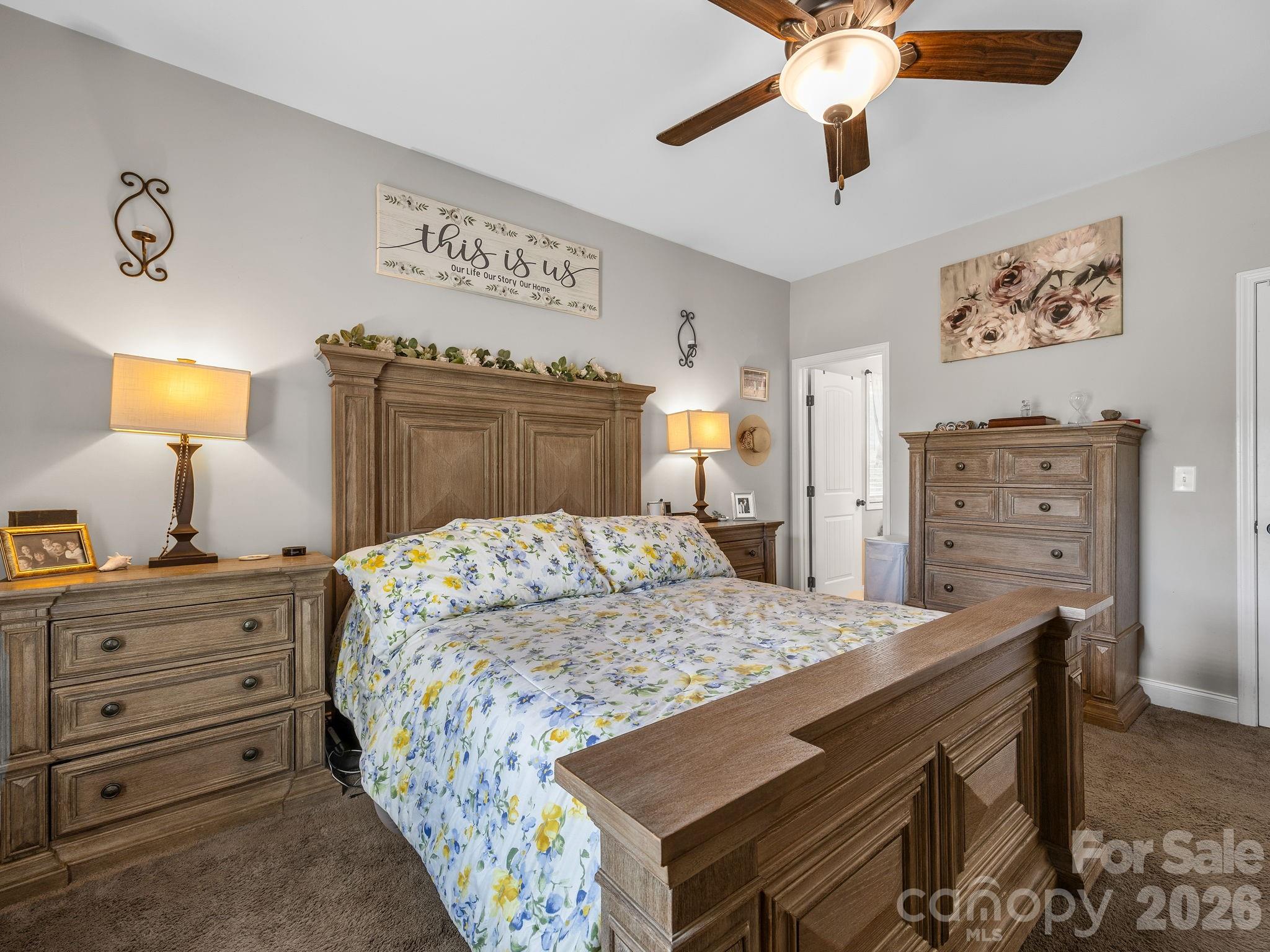 1076 McSwain Road Chesnee, SC 29323 - Photo 18 of 36 a bedroom with a bed and a dresser