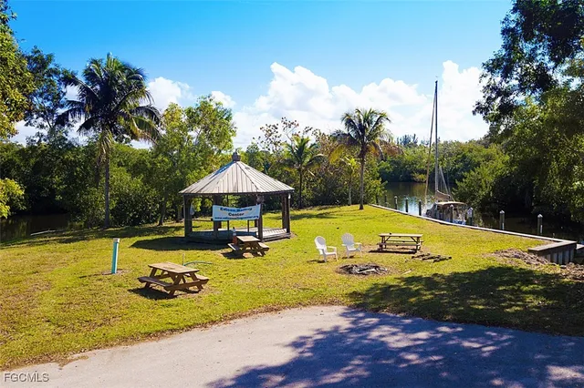 an aerial view of residential house with outdoor space and swimming pool