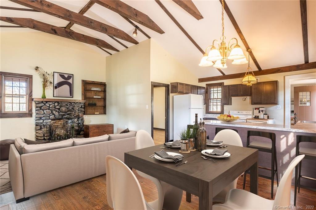 74-76 Towantic Hill Road Oxford, CT 06478 - Photo 16 of 38 Cottage Open w/Fireplace (Virtually staged)