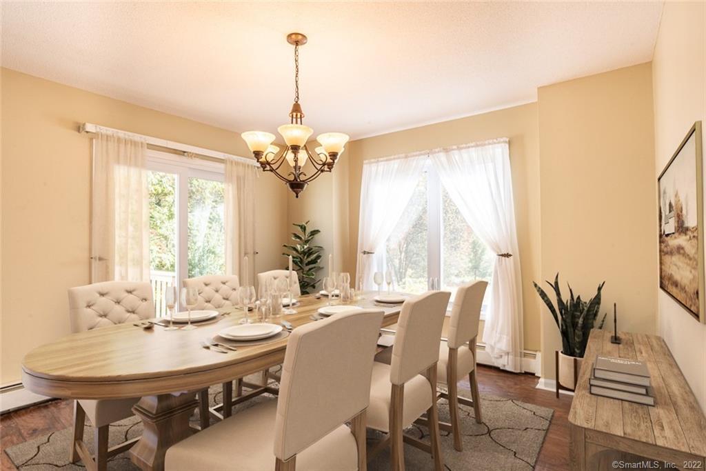 74-76 Towantic Hill Road Oxford, CT 06478 - Photo 5 of 38 Formal Dining room w/view (Virtually staged)
