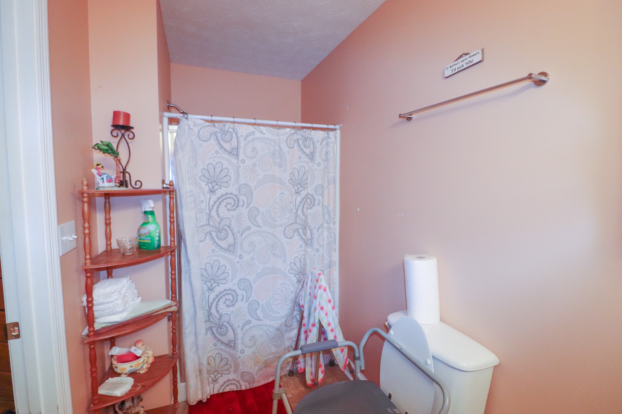 624 Faith-Rae Boulevard Morrison, TN 37357 - Photo 34 of 38 a bathroom with a toilet and a shower curtain