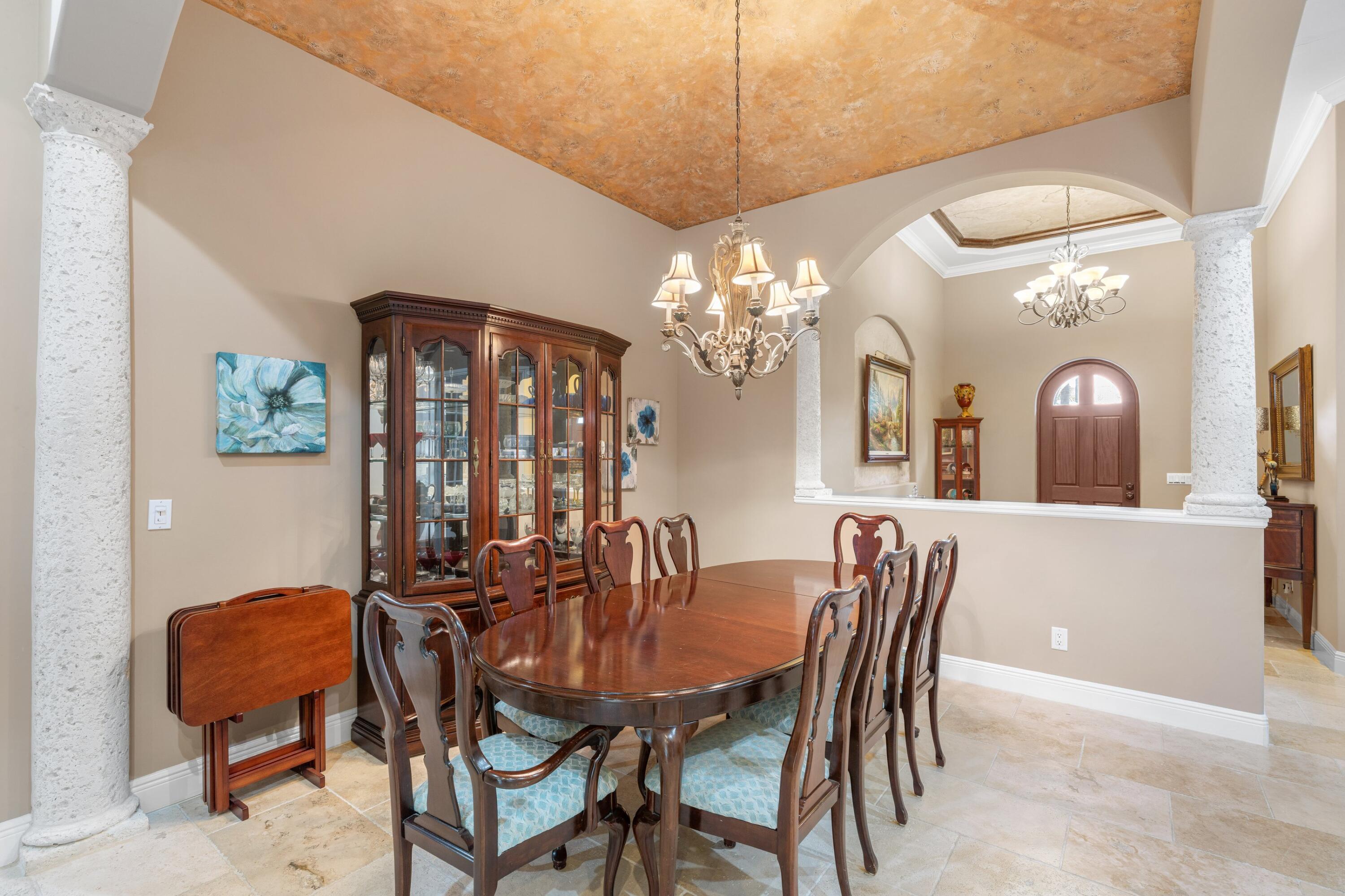 1321 Southwest 16th Street Boca Raton, FL 33486 - Photo 9 of 37 Dining Room with faux painted ceiling
