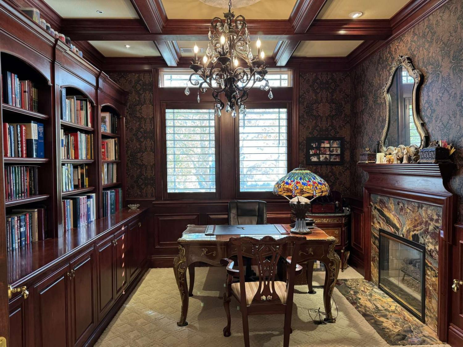 5403 Blackhawk Drive Danville, CA 94506 - Photo 9 of 47 a dining room with furniture and a bookshelf