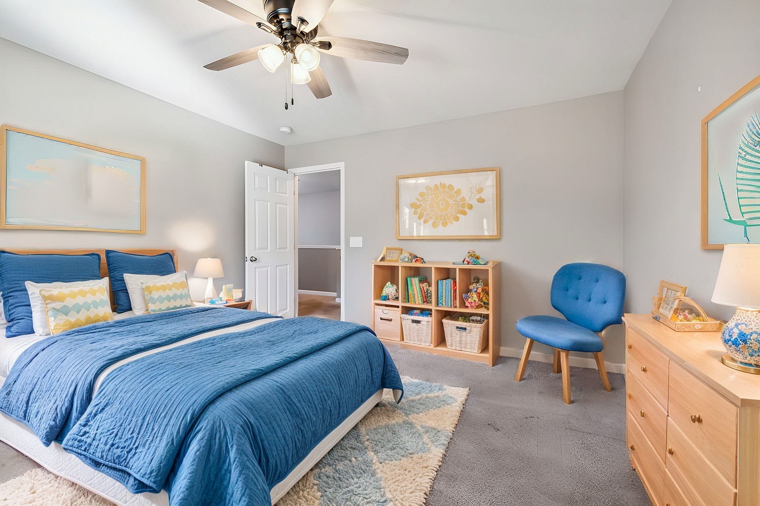 1408 Old Stone Road Lebanon, TN 37087 - Photo 15 of 31 a bedroom with a bed a chandelier and closet