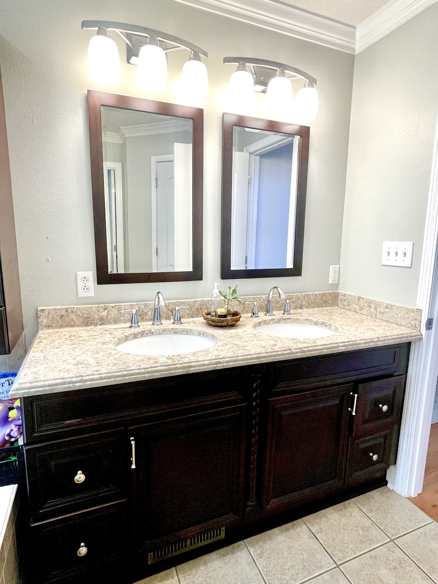171 7 Mile Ferry Road Cunningham, TN 37052 - Photo 11 of 21 a bathroom with a granite countertop sink and a mirror