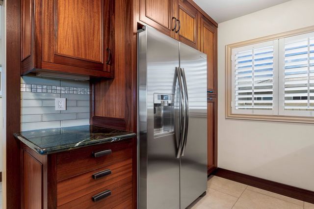 a kitchen with lots of counter top space