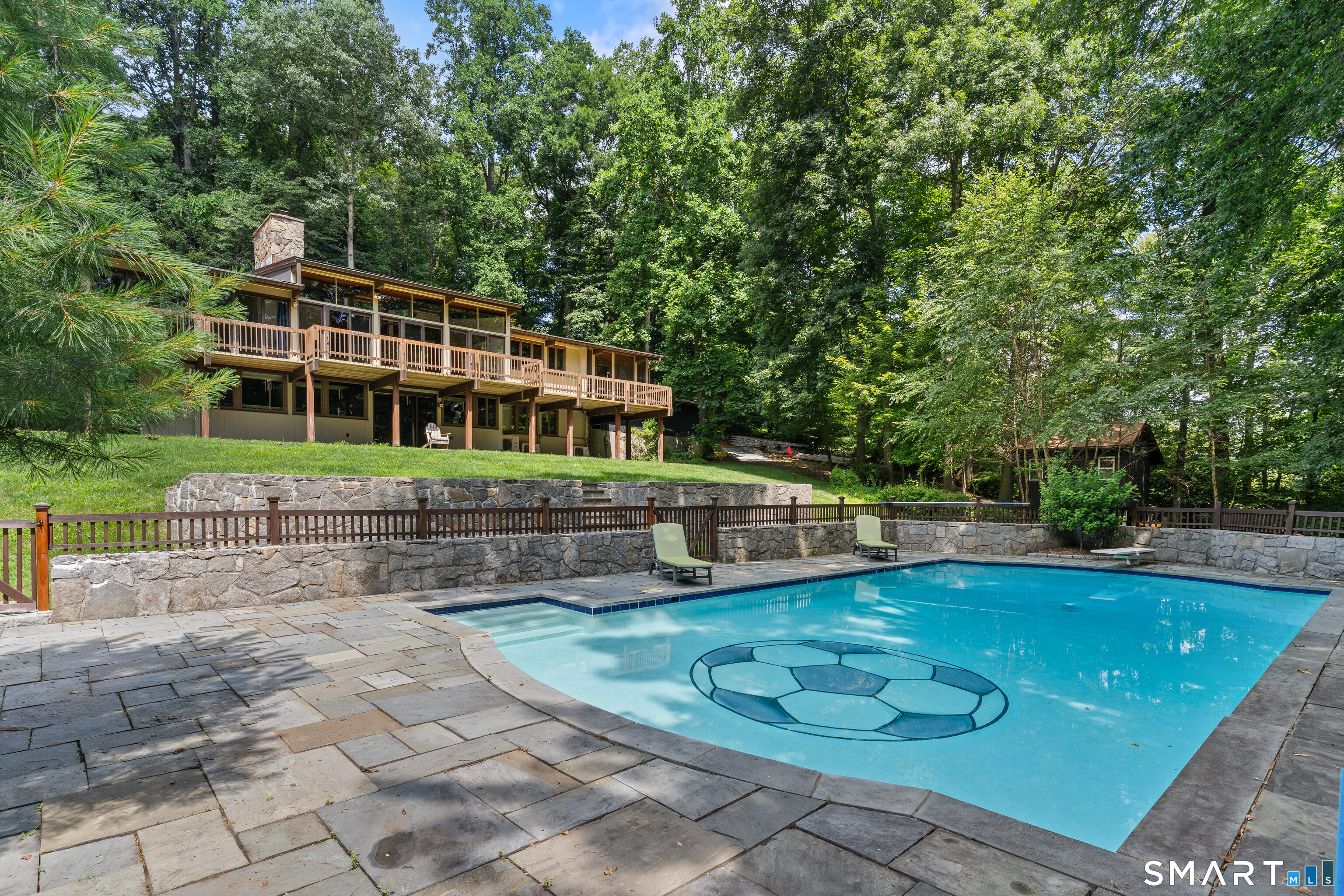 132 Signal Hill Road Wilton, CT 06897 - Photo 2 of 32 Beautiful in-ground pool for play and exercise.