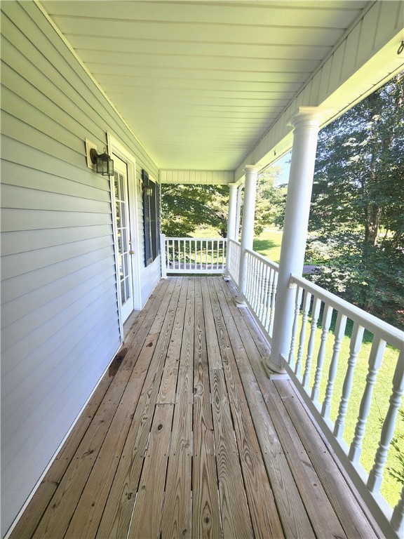 208 Blue Ridge Drive Clemson, SC 29631 - Photo 23 of 28 2nd Level Covered Front Porch off Master Bedroom &