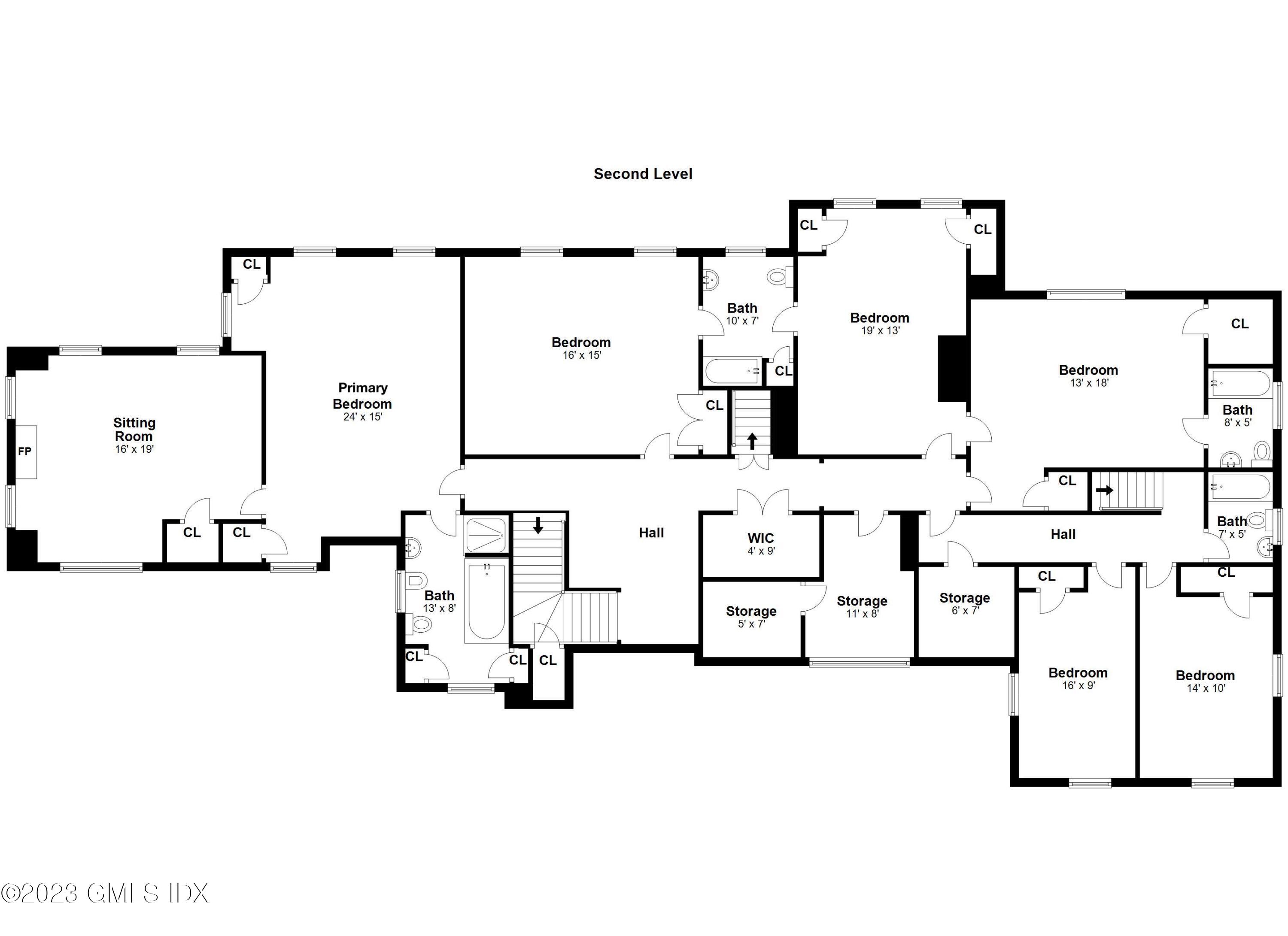 736 Lake Avenue Greenwich, CT 06830 - Photo 8 of 9 a picture of a floor plan