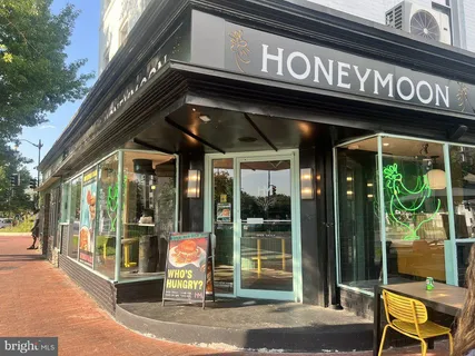 a view of a building with door