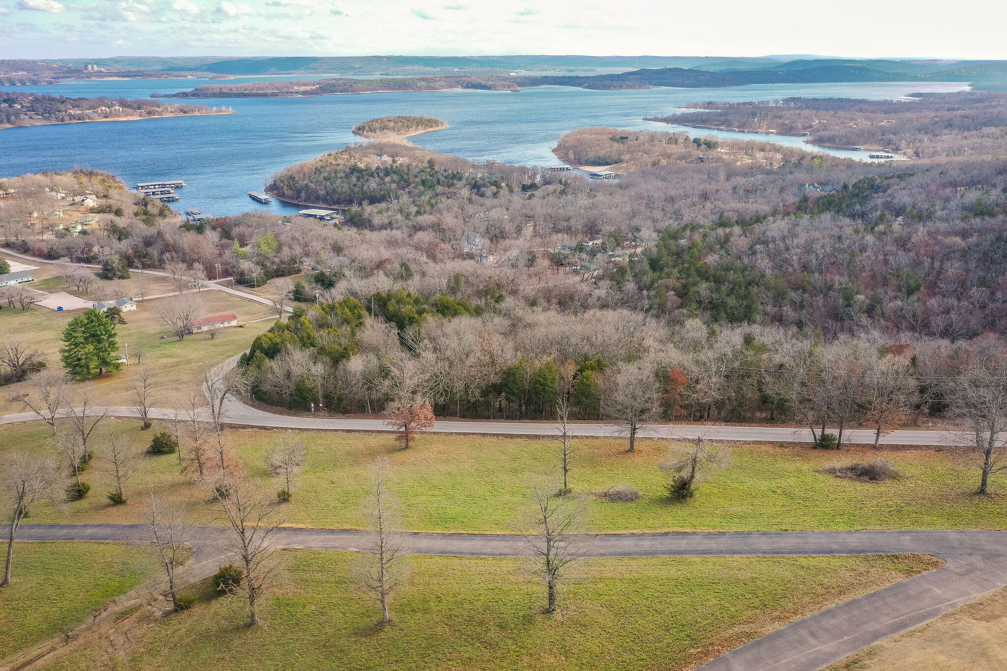 7 A Carriage Oaks Drive Reeds Spring, MO 65737 - Photo 14 of 24 Lake Drone View