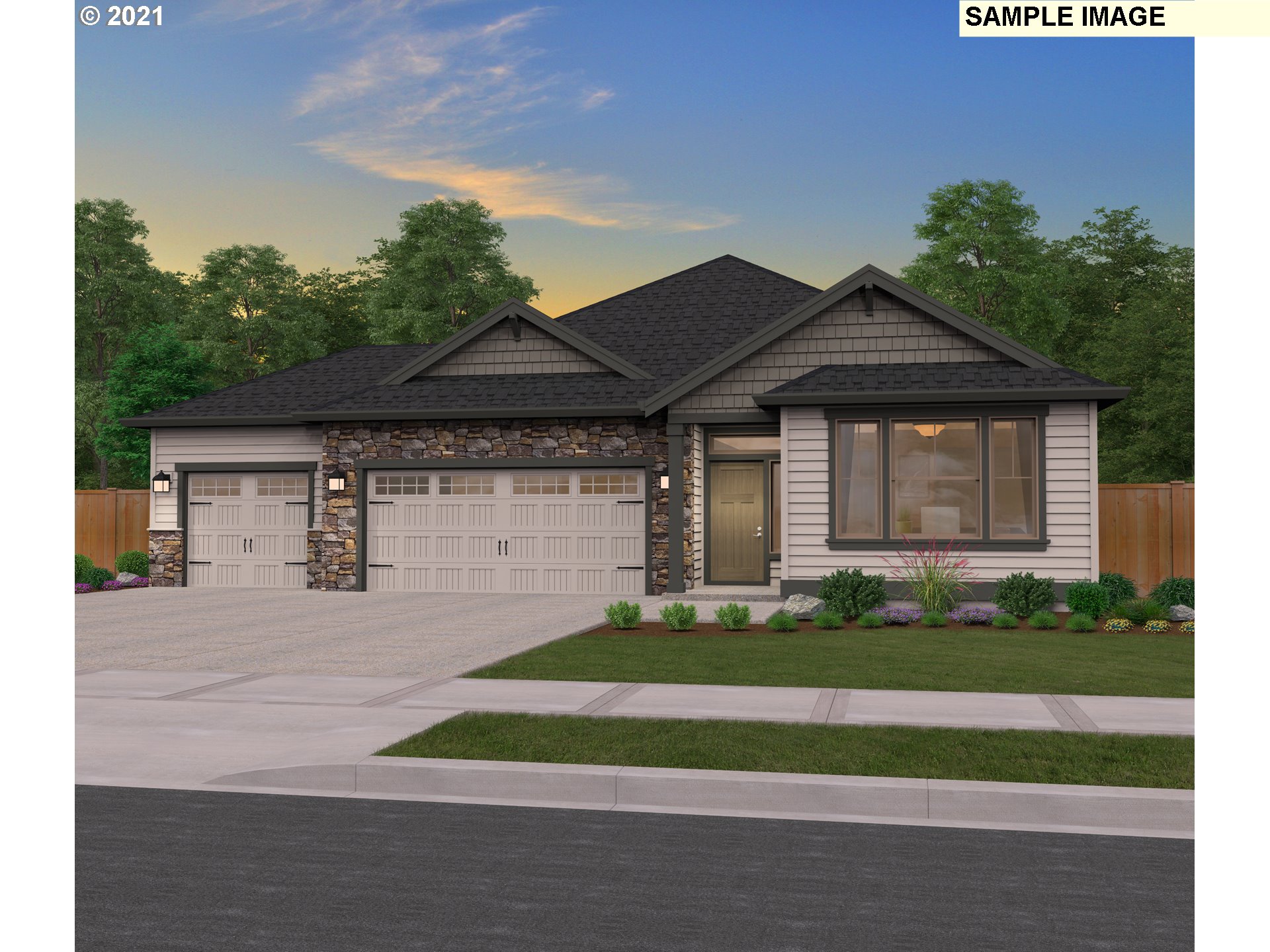 2946 South Cherry Grove Way Ridgefield, WA 98642 - Photo 1 of 2 a front view of a house with a yard
