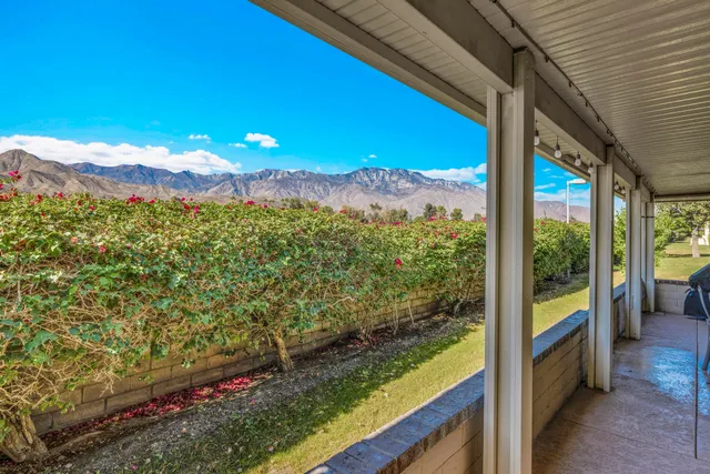 a view of a balcony with an outdoor space and balcony