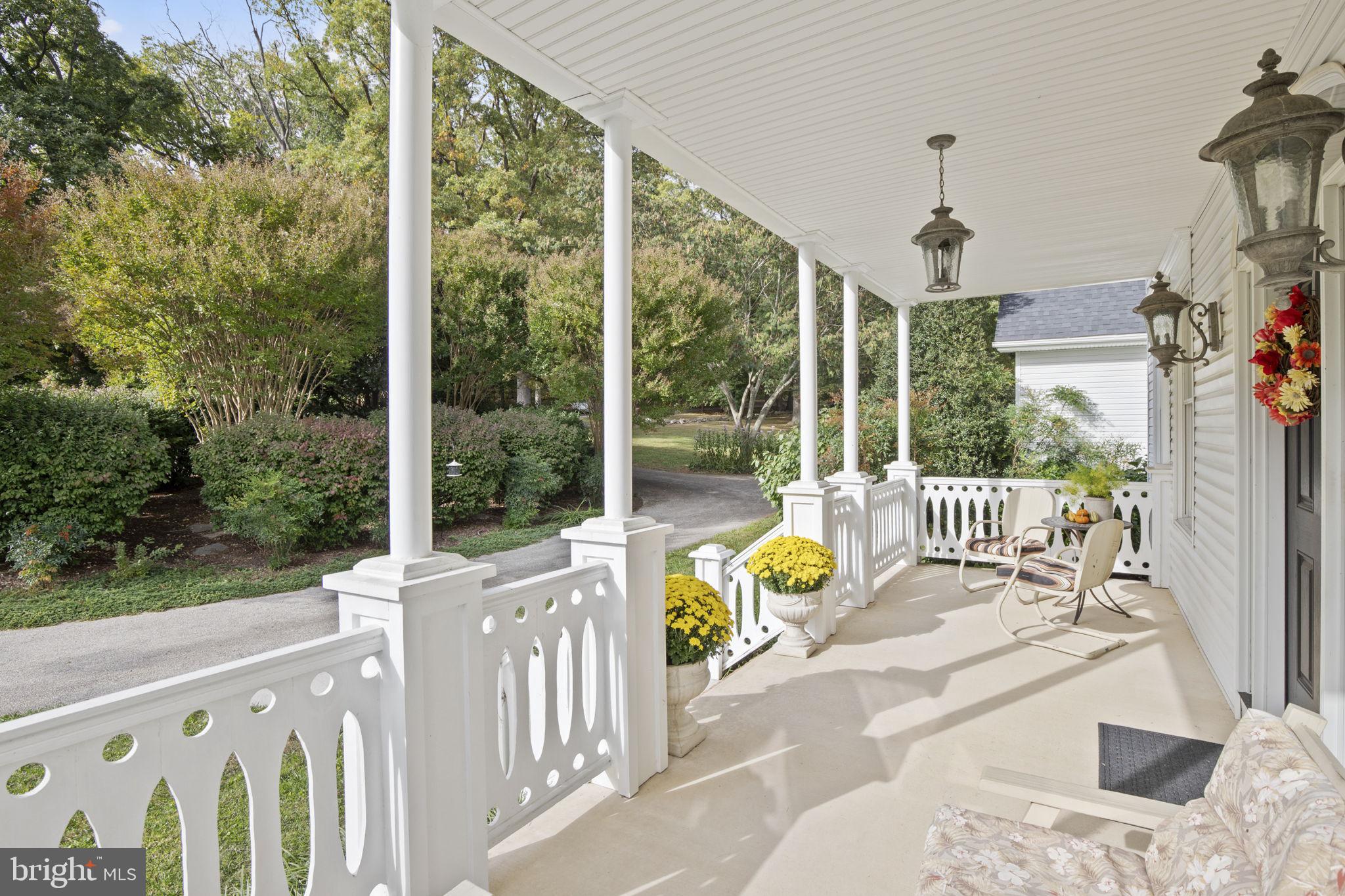 2183 Amoss Mill Road Pylesville, MD 21132 - Photo 11 of 90 Pendant lighting, gingerbread-like cutout railings