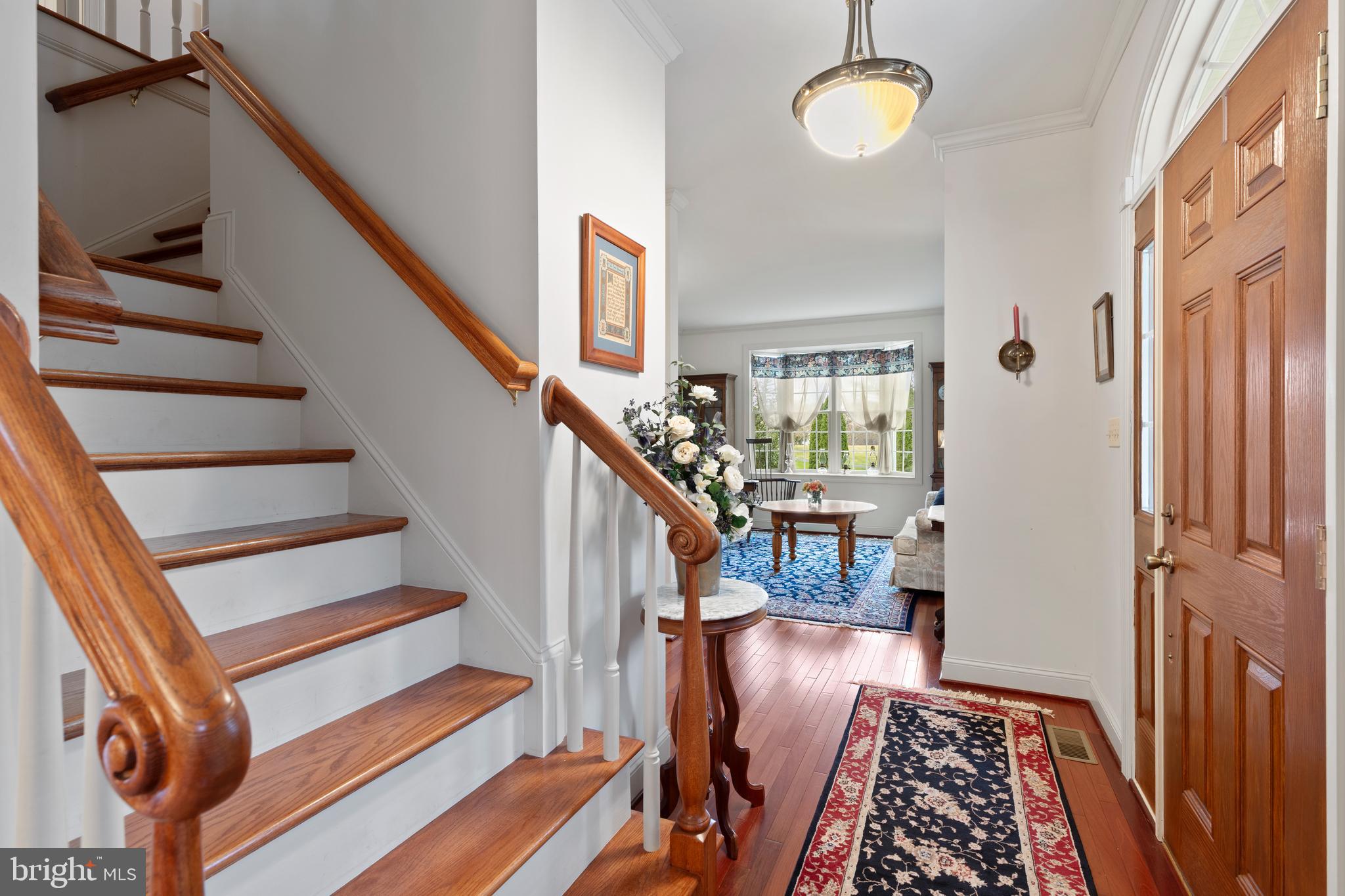 2183 Amoss Mill Road Pylesville, MD 21132 - Photo 15 of 90 Stairs w/ scroll design on ends of handrails